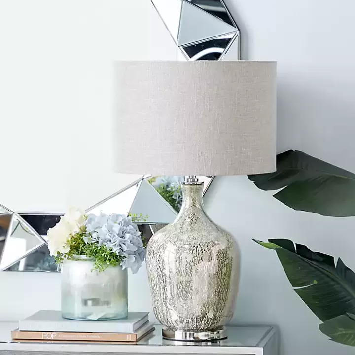 Sale Beige Marbled Mercury Glass Table Lamp Table Lamps