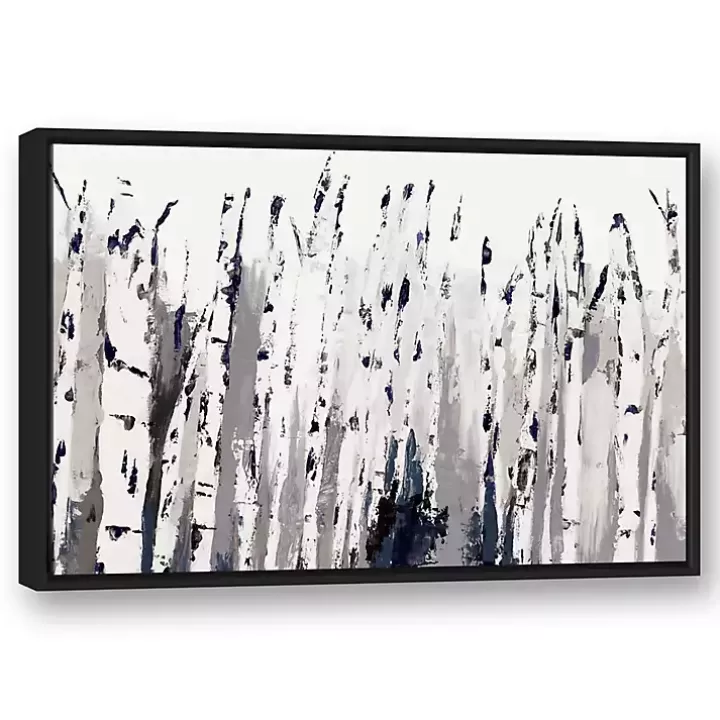 Flash Sale Birch Trees Floating Framed Wall Art Framed Art