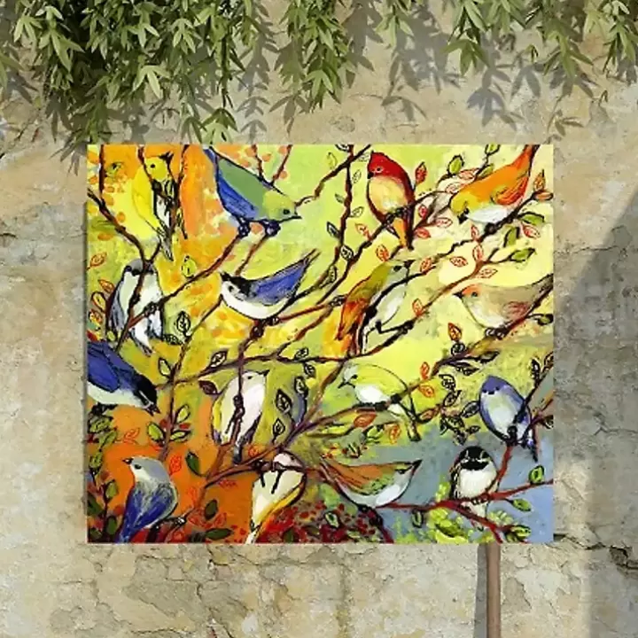 Hot Birds of A Feather Outdoor Canvas Art Print Outdoor Wall Decor