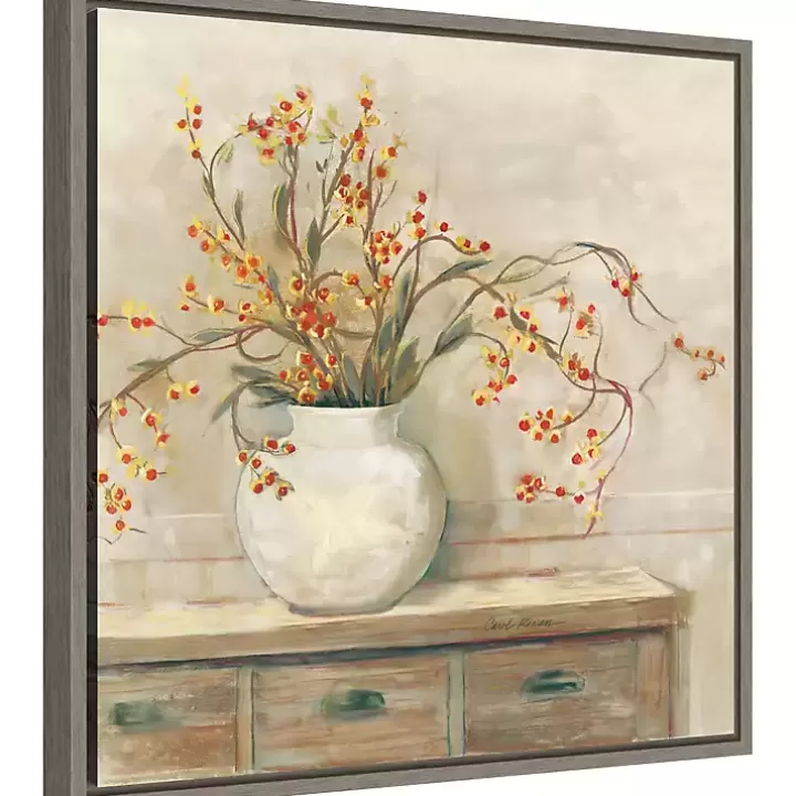 Sale Bittersweet Bouquet Framed Canvas Art Print Canvas Art