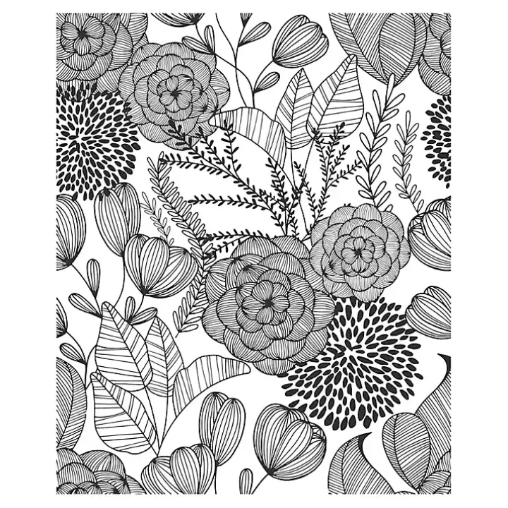 New & White Floral Garden Peel & Stick Wallpaper Wall Murals & Wallpaper