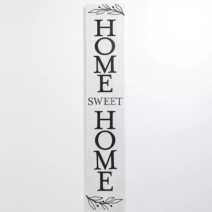 Discount Black & White Home Sweet Home Porch Board Garden Decor