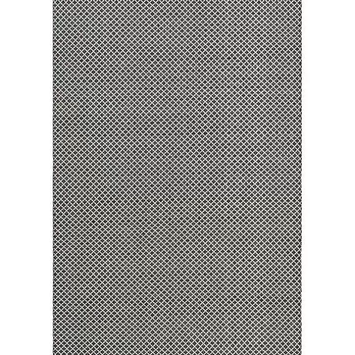 Hot Black & White Trellis Indoor/Outdoor Rug, 5x8 Area Rugs