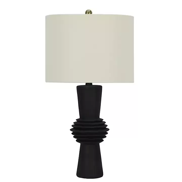 Flash Sale Black Abstract Column Table Lamp Table Lamps