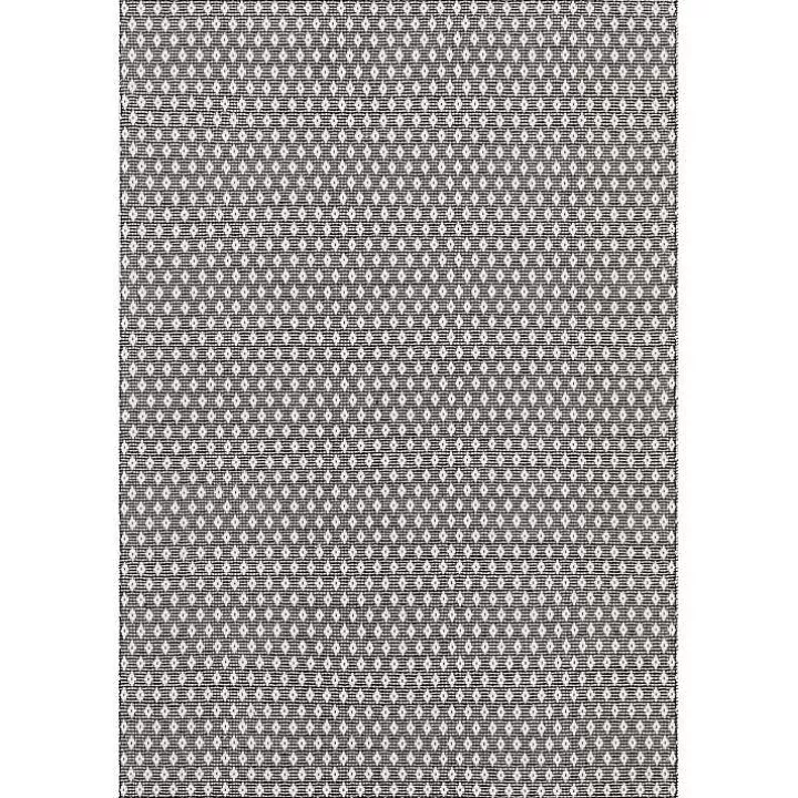 Shop Black and Ivory Dainty Diamond Area Rug, 5x8 Area Rugs