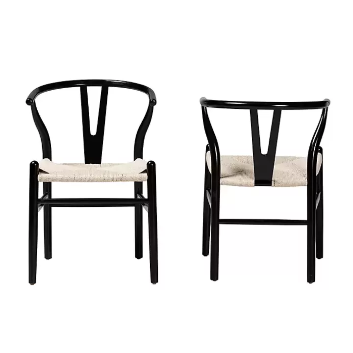 Store and Tan Wishbone Dining Chairs, Set of 2 Dining Chairs