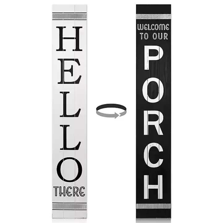 Outlet Black and White Hello There Porch Board Garden Decor