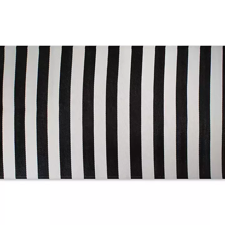 Online Black and White Rugby Stripe Outdoor Area Rug, 5x8 Outdoor Rugs