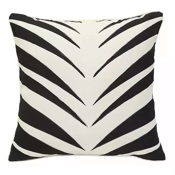 Discount Black and White Zebra Outdoor Pillow Outdoor Cushions & Pillows