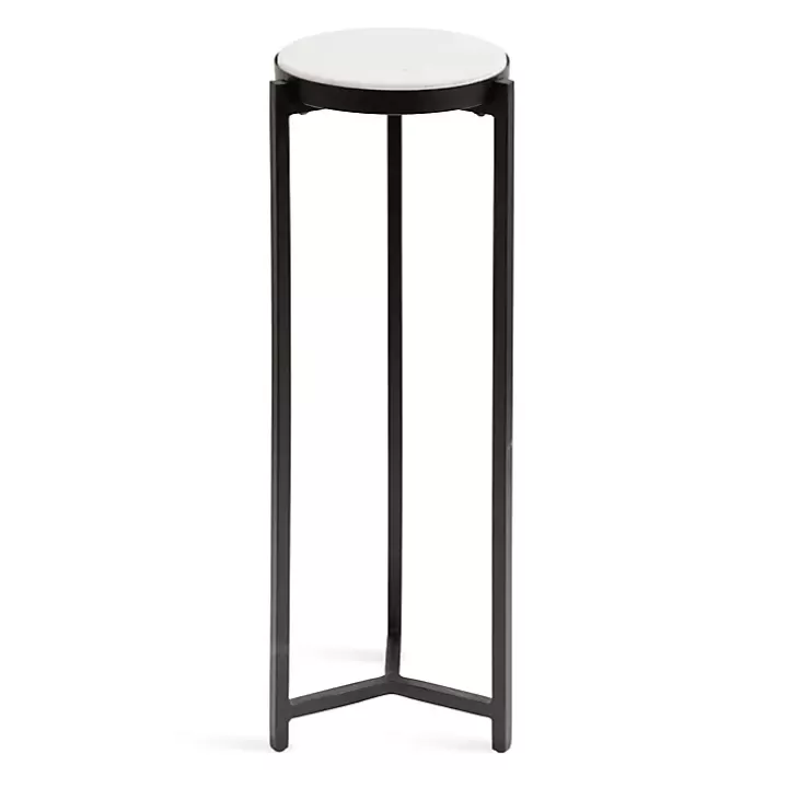 New Angular Marble Accent Table Accent & End Tables