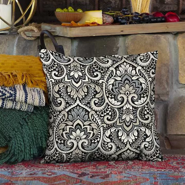 Hot Aurora Damask Outdoor Pillow Outdoor Cushions & Pillows