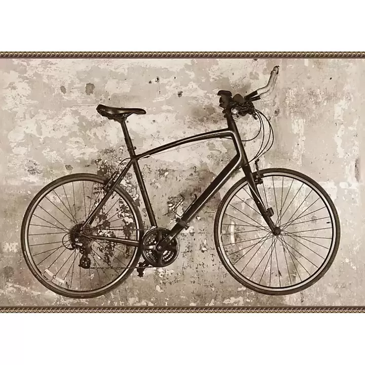 Cheap Black Bike Framed Canvas Art Print Canvas Art