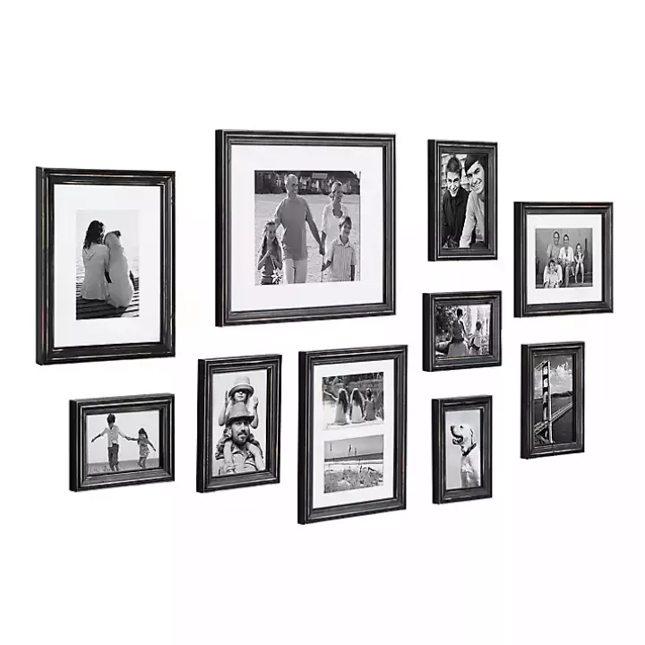 Shop Black Bordeaux 10-pc. Gallery Wall Frame Set Gallery Wall Frames