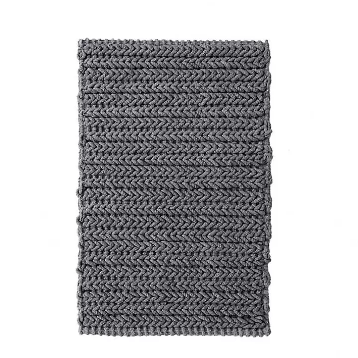 Outlet Chenille Chain Stitched Bath Mat, 40 in. Bathroom Rugs