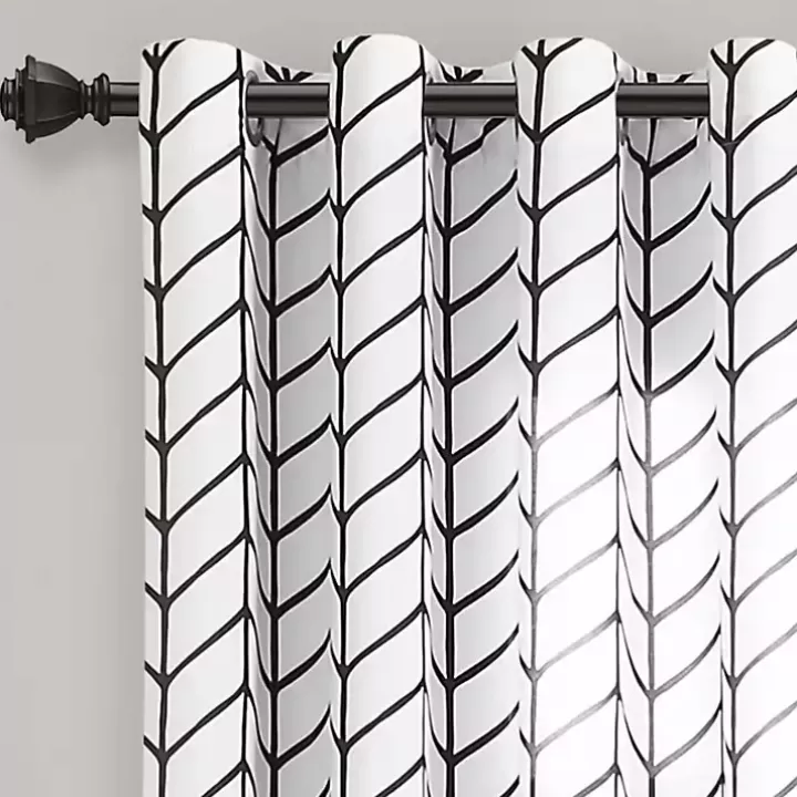 Outlet Chevron 2-pc. Curtain Panel Set, 84 in. Curtains & Drapes