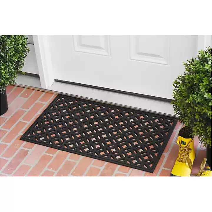 Cheap Circles Rubber Doormat Doormats