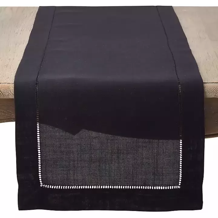 Hot Classic Hemstitch Border Polyester Runner Table Linens