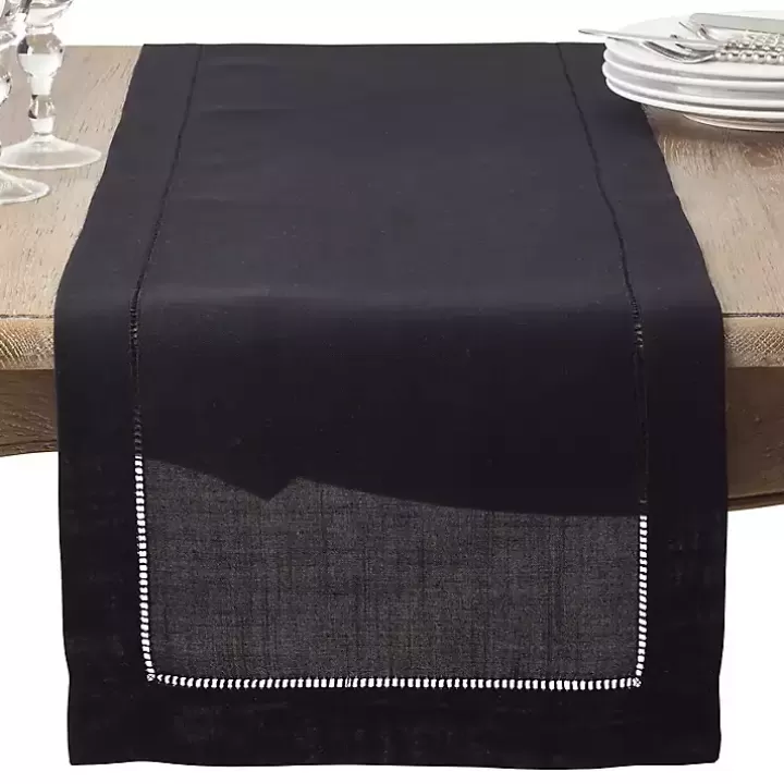 Hot Classic Hemstitch Border Polyester Runner Table Linens