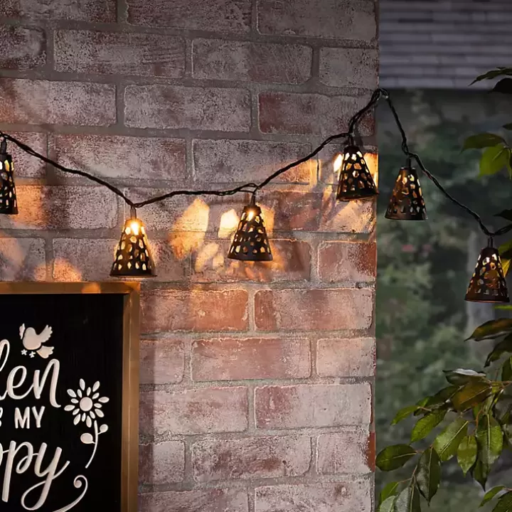 New Cutout Cone Outdoor String Lights Outdoor Lighting