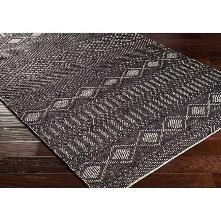 Flash Sale Diamond Jute Area Rug, 5x7 Area Rugs