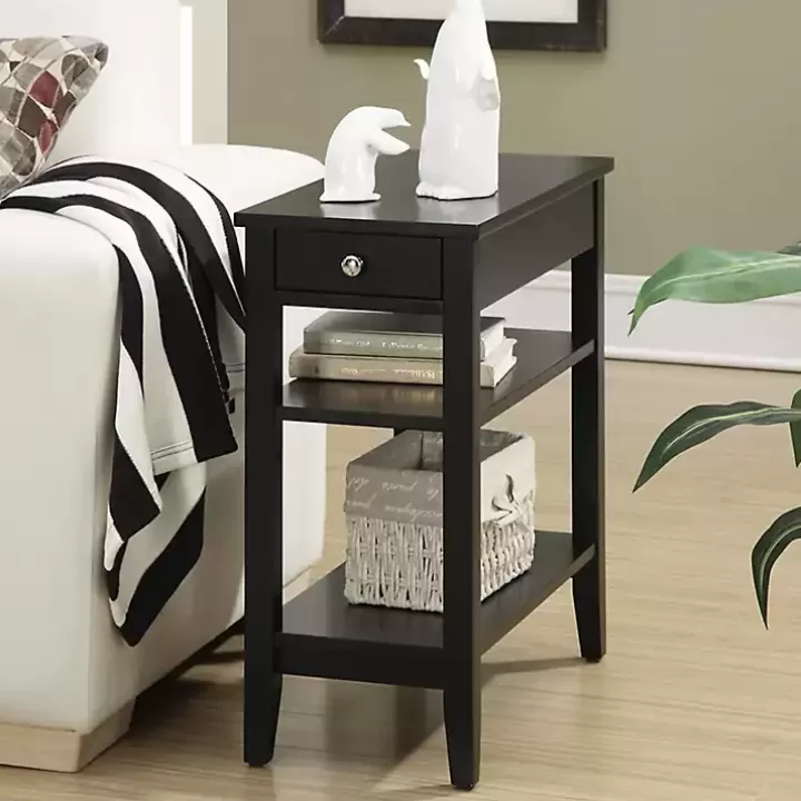 Online Double Shelf Wood Accent Table Accent & End Tables