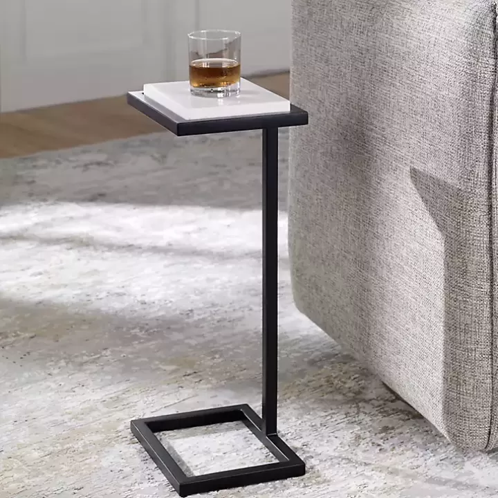 Outlet Elevated Marble Accent Table Accent & End Tables