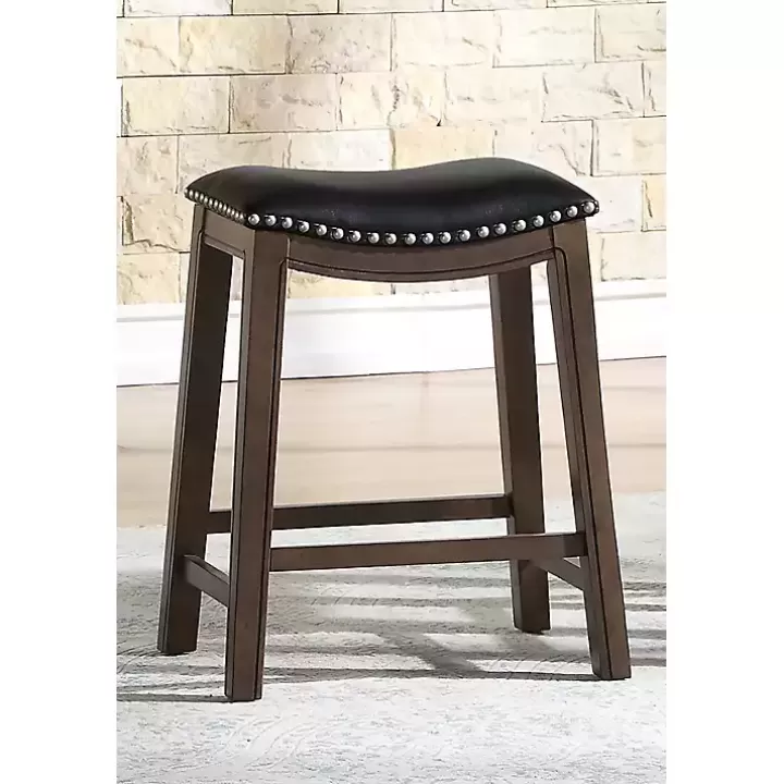 Sale Ella Saddle Counter Stool with Nailhead Trim Bar Stools & Counter Height Stools