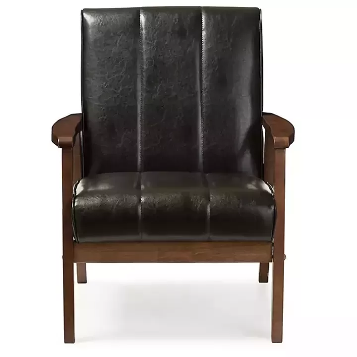 Sale Faux Leather Kegan Accent Chair Accent Chairs