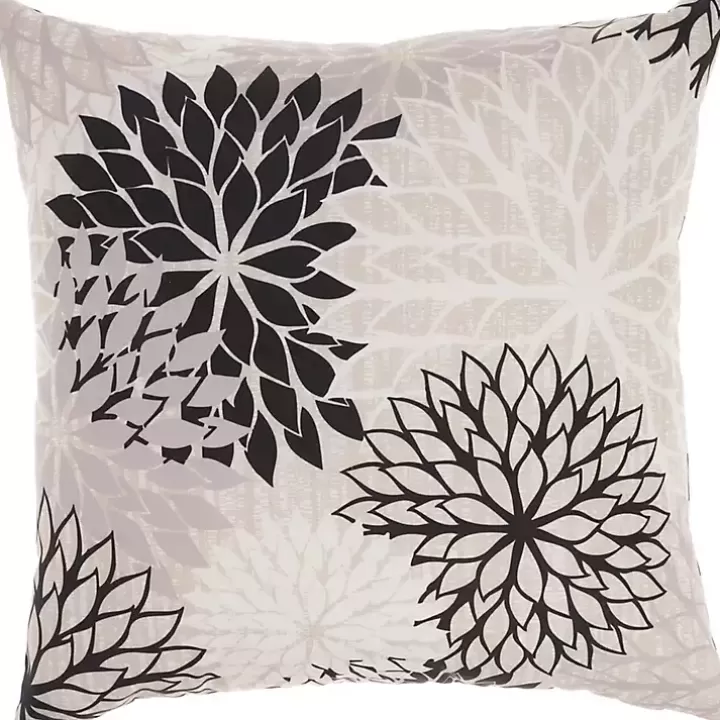 Clearance Floral Chevron Outdoor Throw Pillow Outdoor Cushions & Pillows
