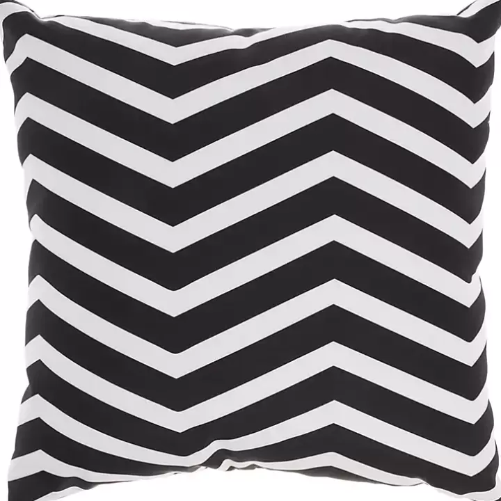 Clearance Floral Chevron Outdoor Throw Pillow Outdoor Cushions & Pillows