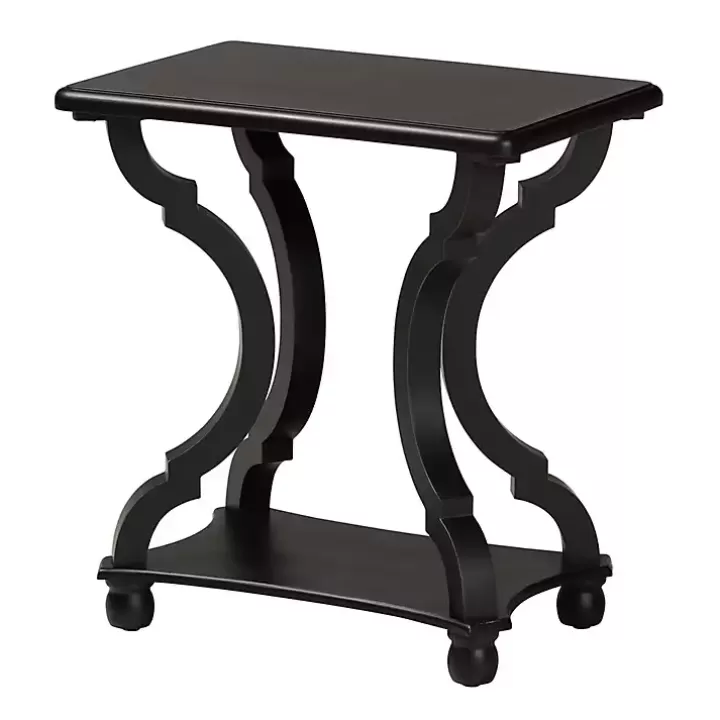 Discount Hourglass Wood Accent Table Accent & End Tables