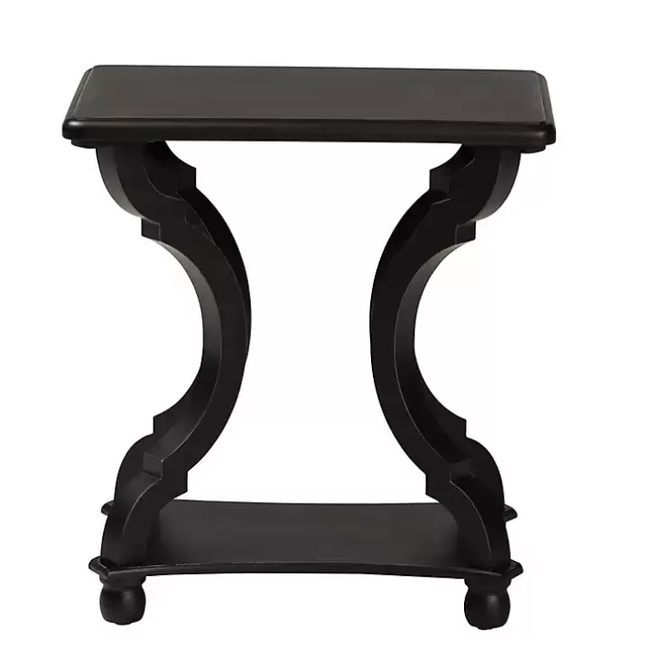 Discount Hourglass Wood Accent Table Accent & End Tables