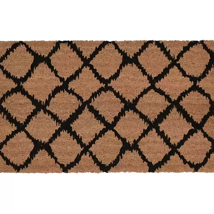 Store Black Lattice Doormat Doormats