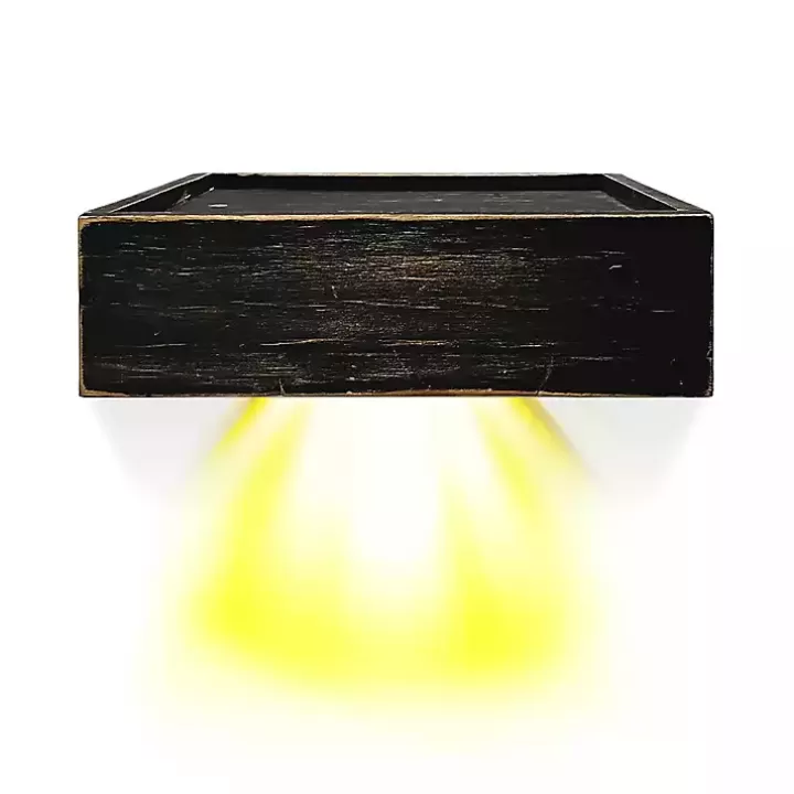 Discount Black LED Floating Shelf with Remote, 7 in. Shelves