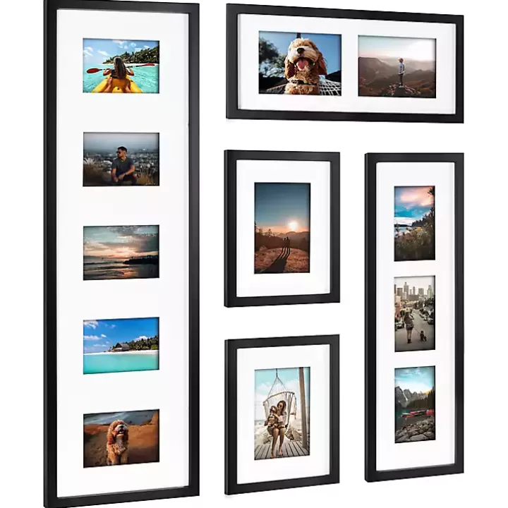 Outlet Black Matted 5-pc. Gallery Wall Picture Frame Set Gallery Wall Frames