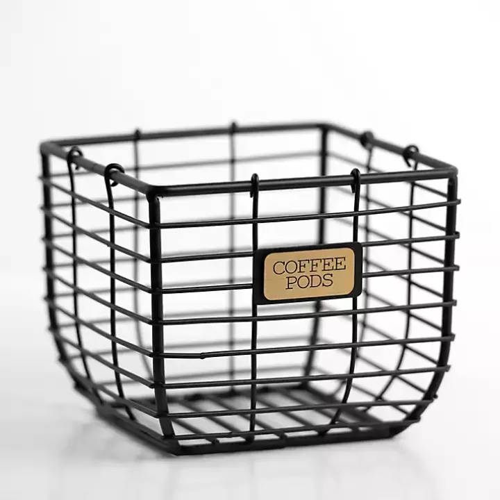 Hot Metal Coffee Pod Basket Kitchen Storage