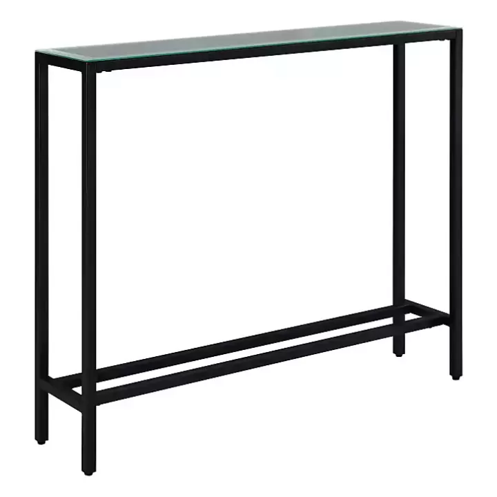 Fashion Metal Mirrored Top Slim Console Table Console Tables