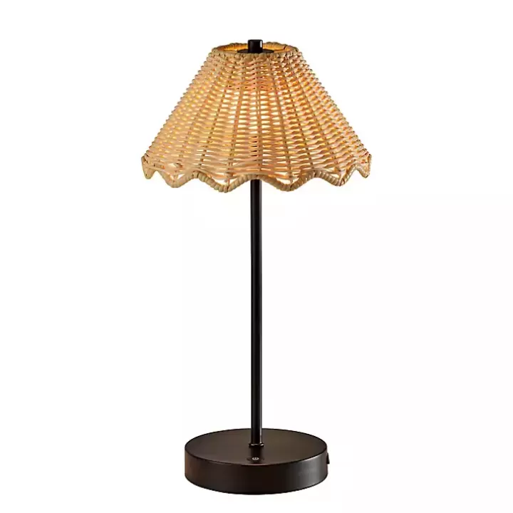 Cheap Metal Scalloped Shade Cordless Table Lamp Outdoor Lighting