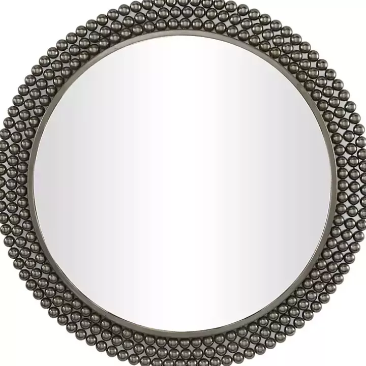 Cheap Metal Tiered Bead Frame Wall Mirror Decorative Mirrors