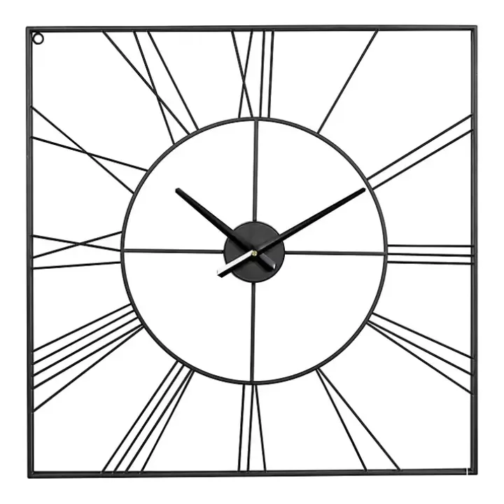 Online Minimal Square Open Face Clock Clocks