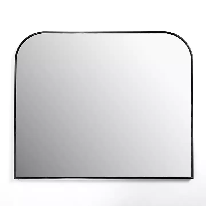 Outlet Black Nouveau Wide Arch Wall Mirror Framed Mirrors