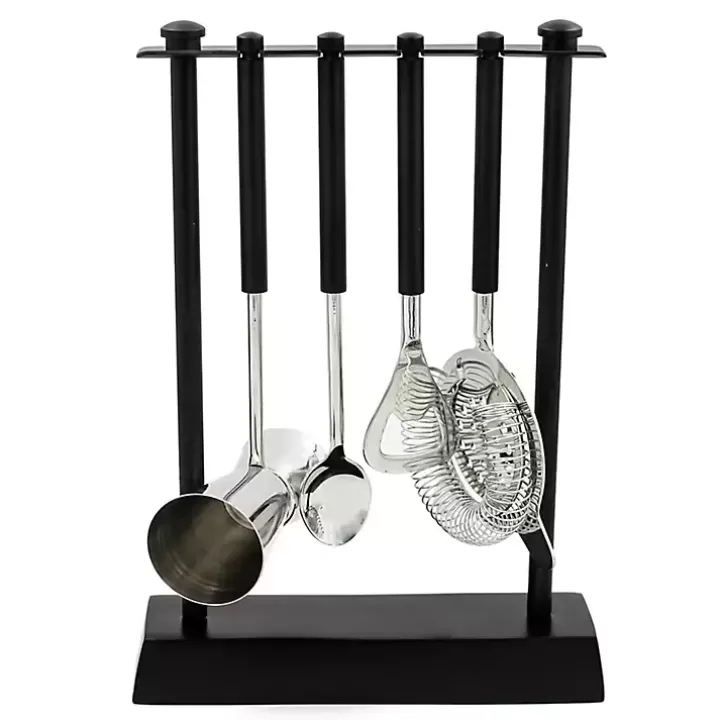 Flash Sale 4-pc. Bar Tool Set with Stand Barware