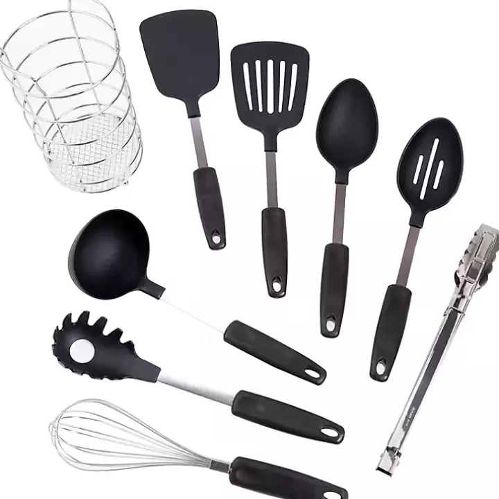 Fashion 9-pc. Utensil Set with Wire Caddy Kitchen Accessories