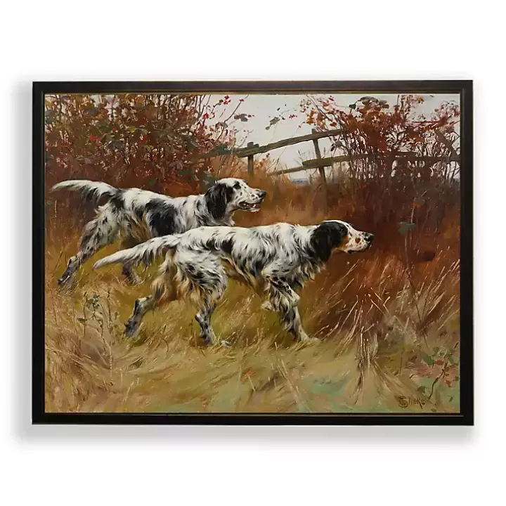 Cheap Black Pointer Dogs Framed Art Print Framed Art