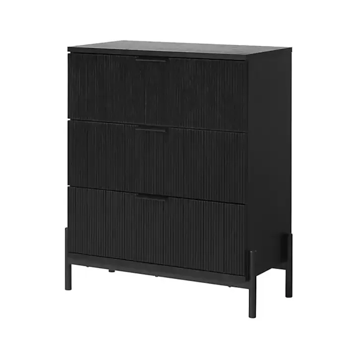 Clearance Reeded 3-Drawer Dresser Dressers & Chests