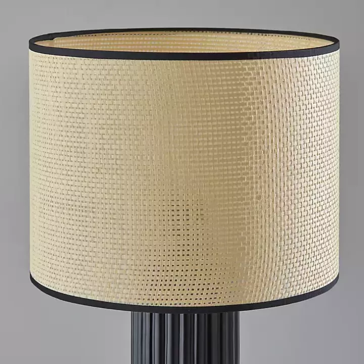 Shop Black Ribbed Primrose Table Lamp Table Lamps