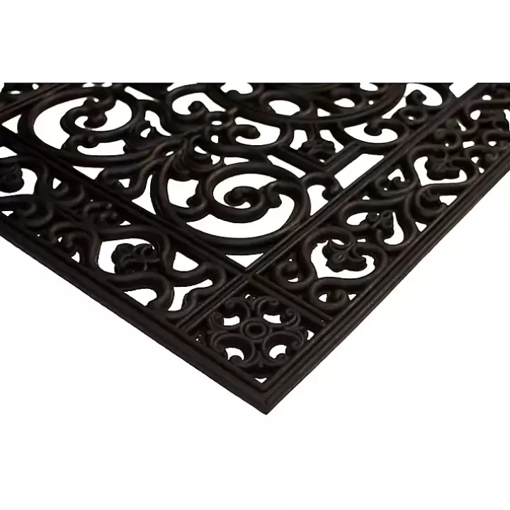 Cheap Scroll Border Rubber Doormat, 36x24 Doormats