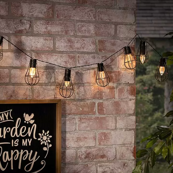 Fashion Wire Cage Solar Outdoor String Lights Outdoor Lighting