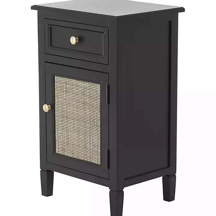 Hot Wood & Natural Rattan Small Cabinet Cabinets & Sideboards