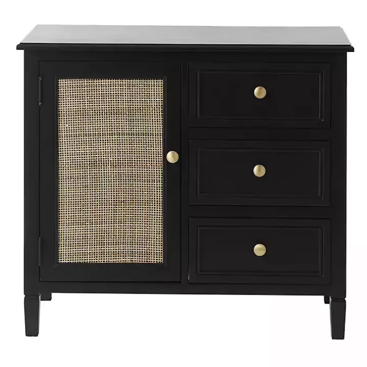 Discount Wood and Natural Rattan Cabinet Cabinets & Sideboards